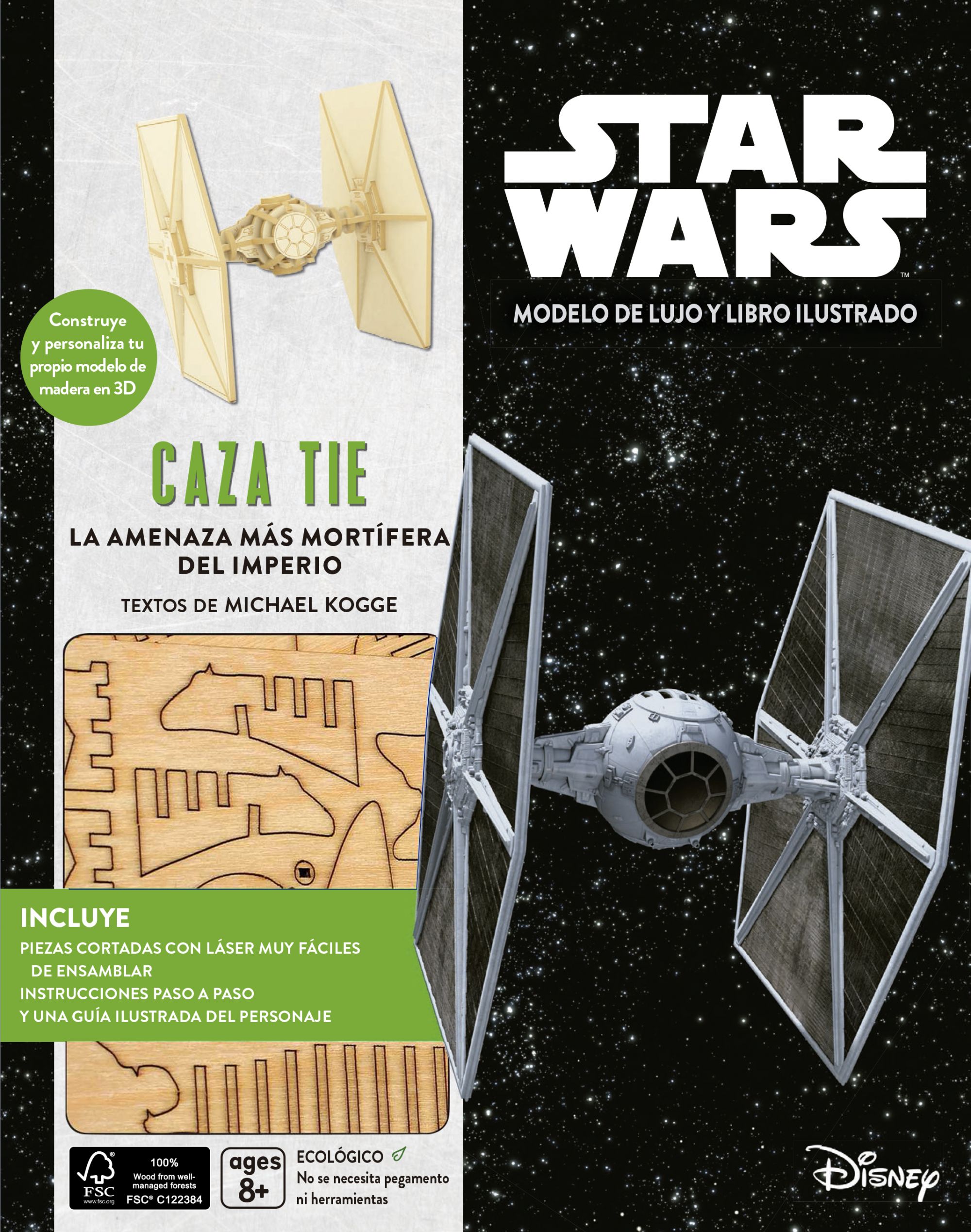 Kit Caza TIE. La amenaza más mortífera del Imperio (maqueta de madera)