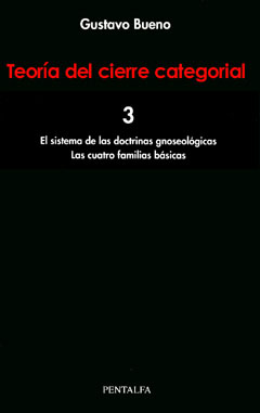 Teoría del cierre categorial (Vol. 3): El sistema de las doctrinas gnoseológicas / Las cuatro familias básicas