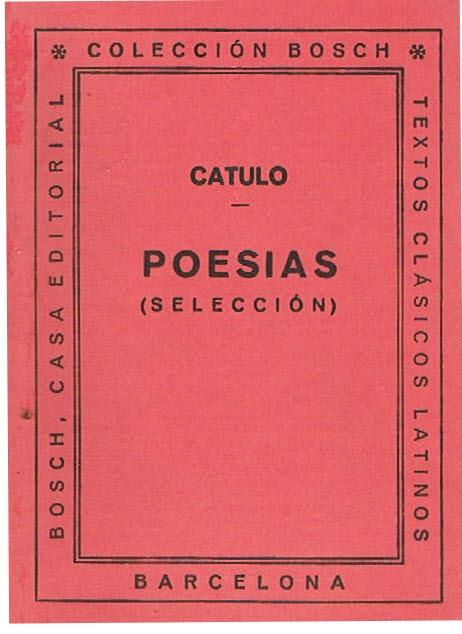 Poesias (Selección) de Cátulo