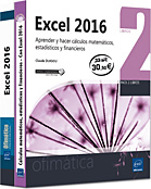 Excel 2016 - Pack de 2 libros: Aprender y hacer cálculos matemáticos, estadísticos y financieros