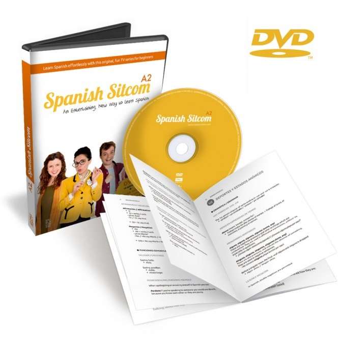 Spanish Sitcom A2. DVD + Libro de gramática y actividades