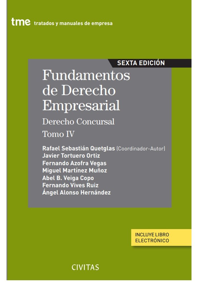 FUNDAMENTOS DE DERECHO EMPRESARIAL IV DERECHO CONCURSAL