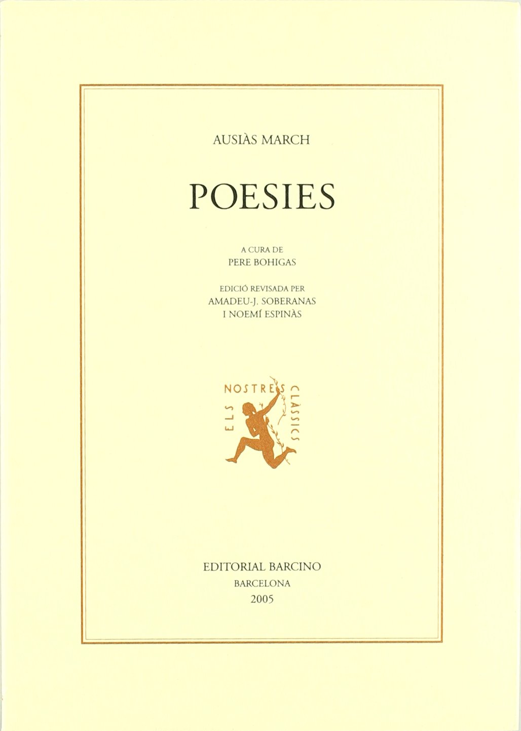 Poesies Ausiàs March ·Nova edició·