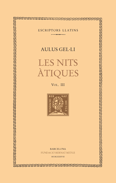 Les nits àtiques, vol. III: Llibres VI-IX