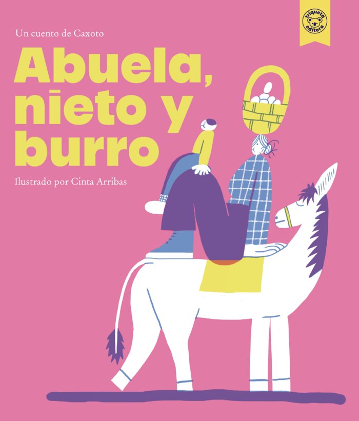 ABUELA NIETO Y BURRO