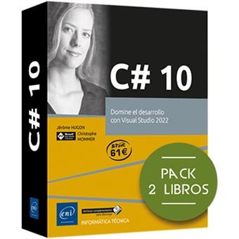 C 10 PACK 2 LIBROS DOMINE DESARROLLO CON VISUAL STUDIO 2022