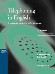 Telephoning in English. A communication skills self-study course PC CD-ROM Single user version