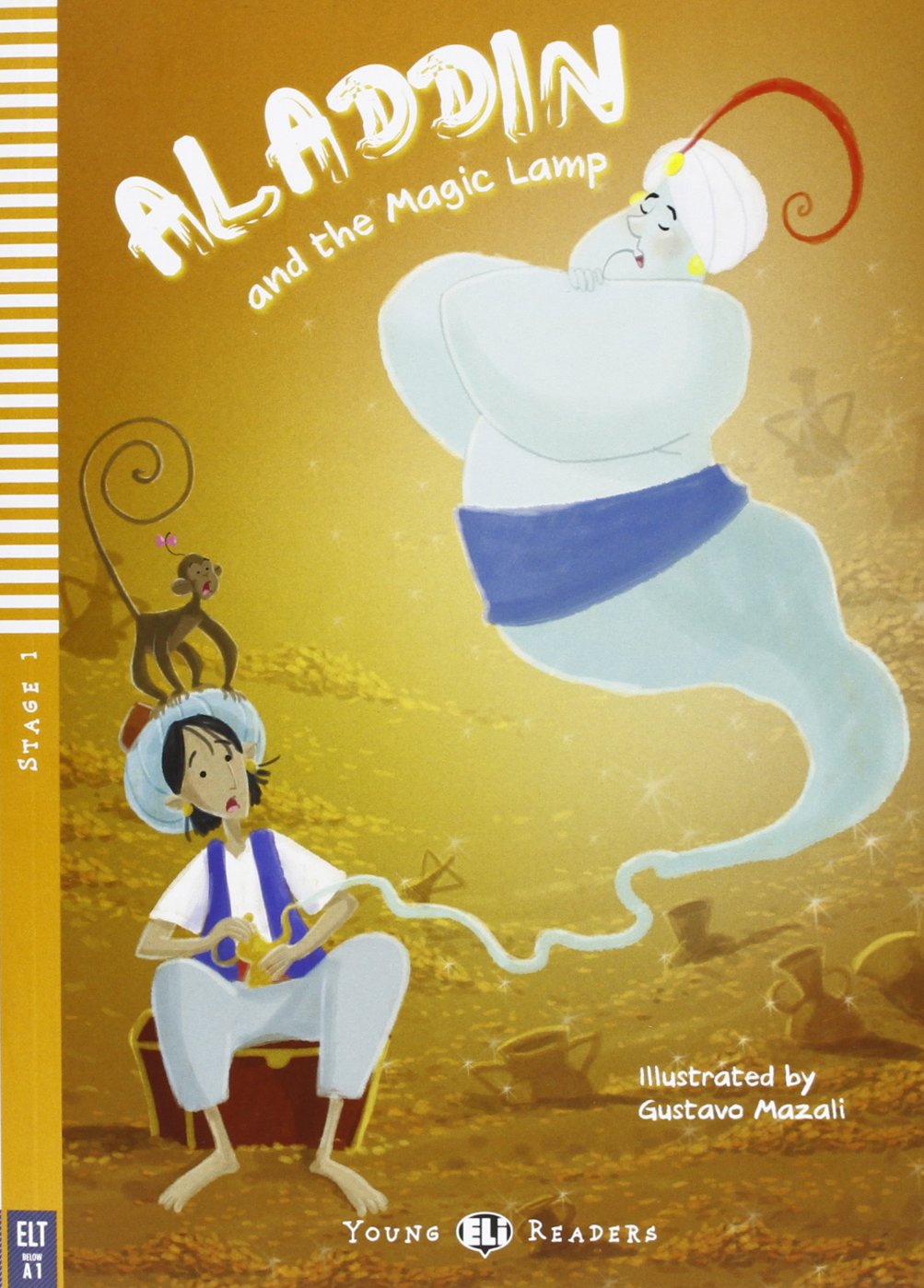 Young ELI Readers - Aladdin and the magic lamp + CD-Audio - Stage 1 - below A1 Starters