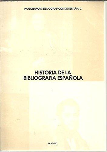 Historia de la bibliograf¡a española