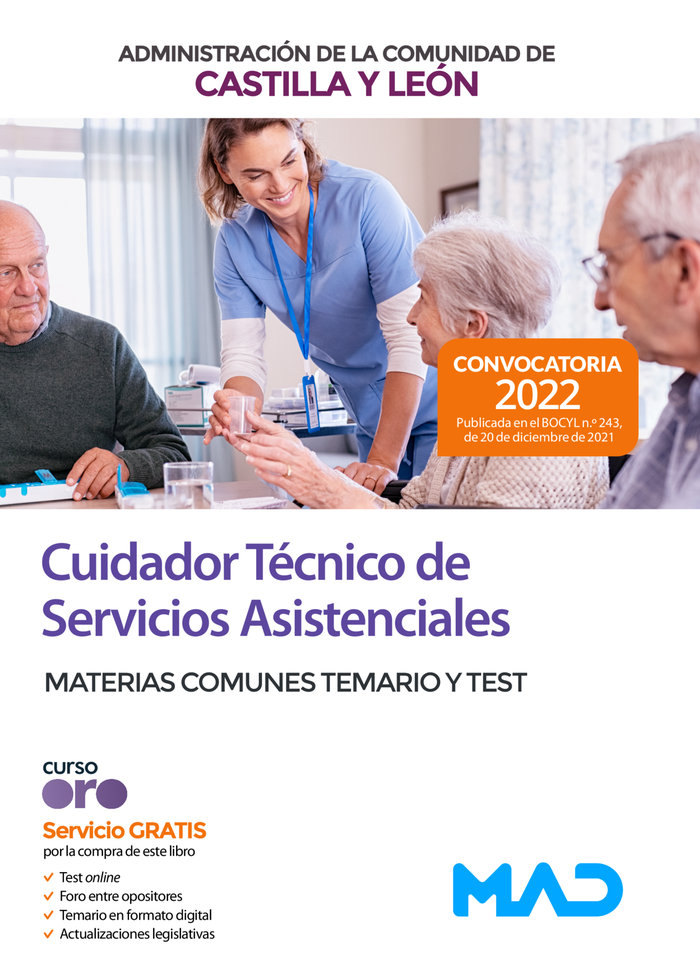 CUIDADOR TECNICO SERVICIOS ASISTENCIALES CASTILLA Y LEON TEM