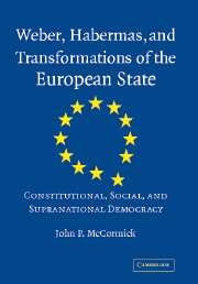 Weber, Habermas and transformation of the european state. Constitutional, social, and supra-national democracy