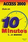 Guía en 10 minutos Access 2000