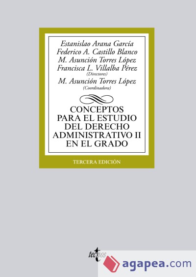 Conceptos para el estudio del derecho administrativo II en el grado