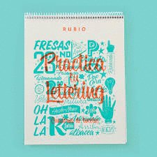 CUADERNO BOCETOS PRACTICA LETTERING