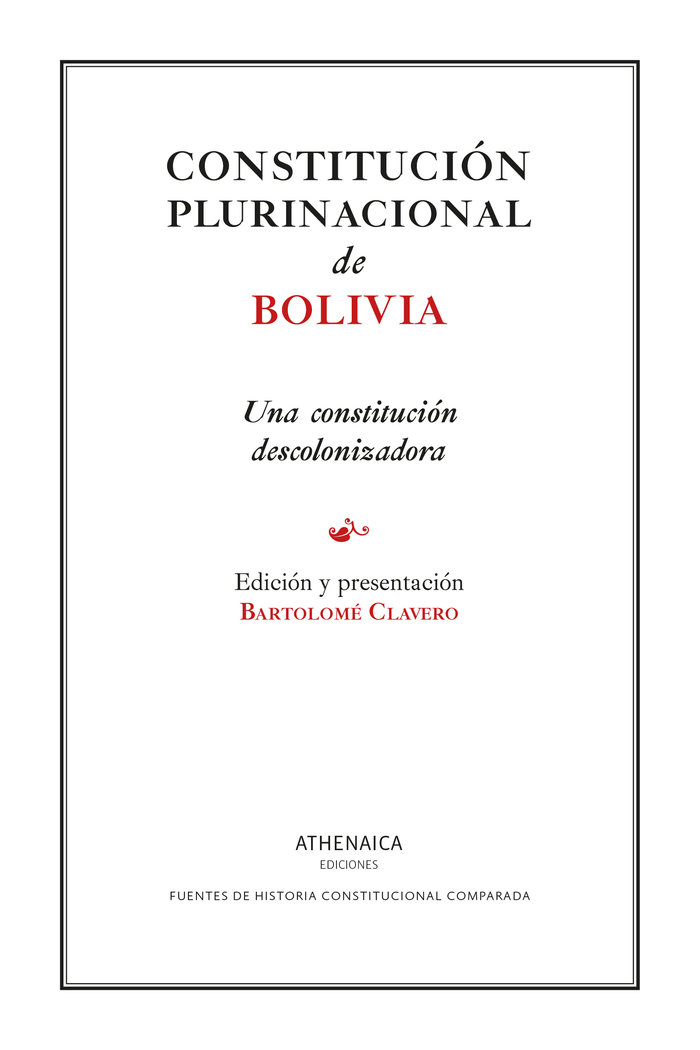 CONSTITUCION PLURINACIONAL DE BOLIVIA