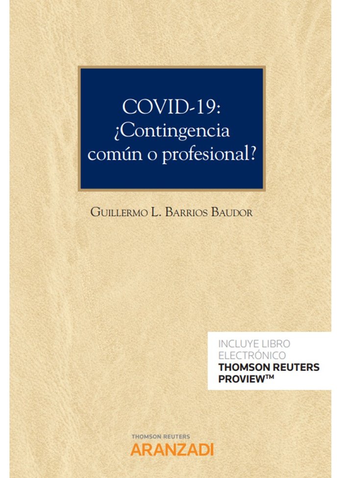 COVID-19: ¿Contingencia común o profesional? (Papel + e-book)