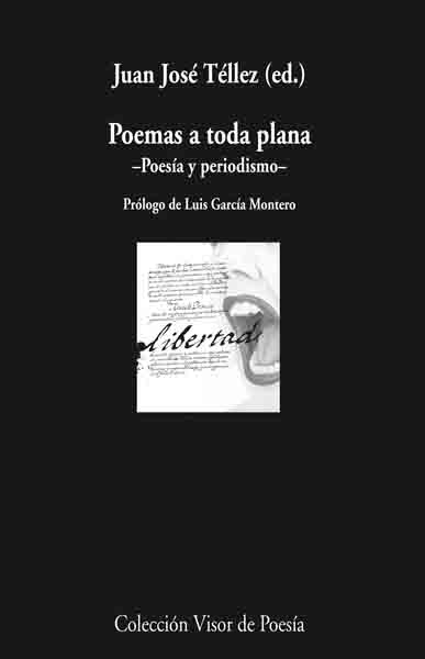 Poemas a toda plana -Poesía y periodismo-