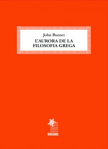 L'aurora de la filosofia grega (Edició en tapa dura)