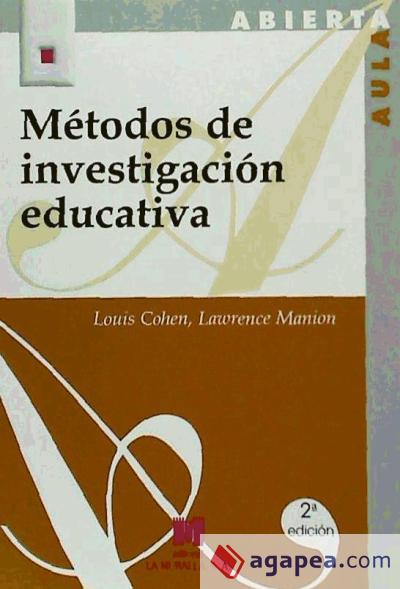 Métodos de investigación educativa