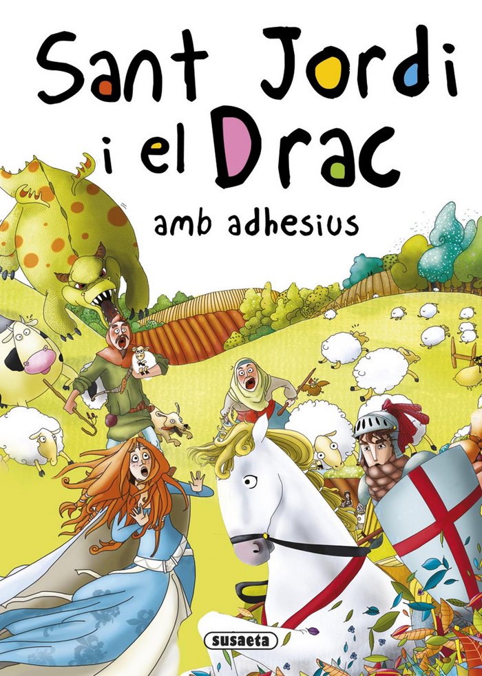 Sant Jordi i el Drac amb adhesius