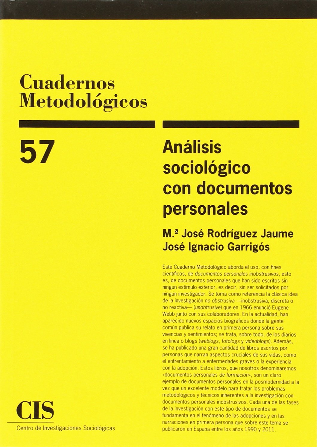 Análisis sociológico con documentos personales