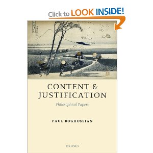 Content and justification: philosophical papers