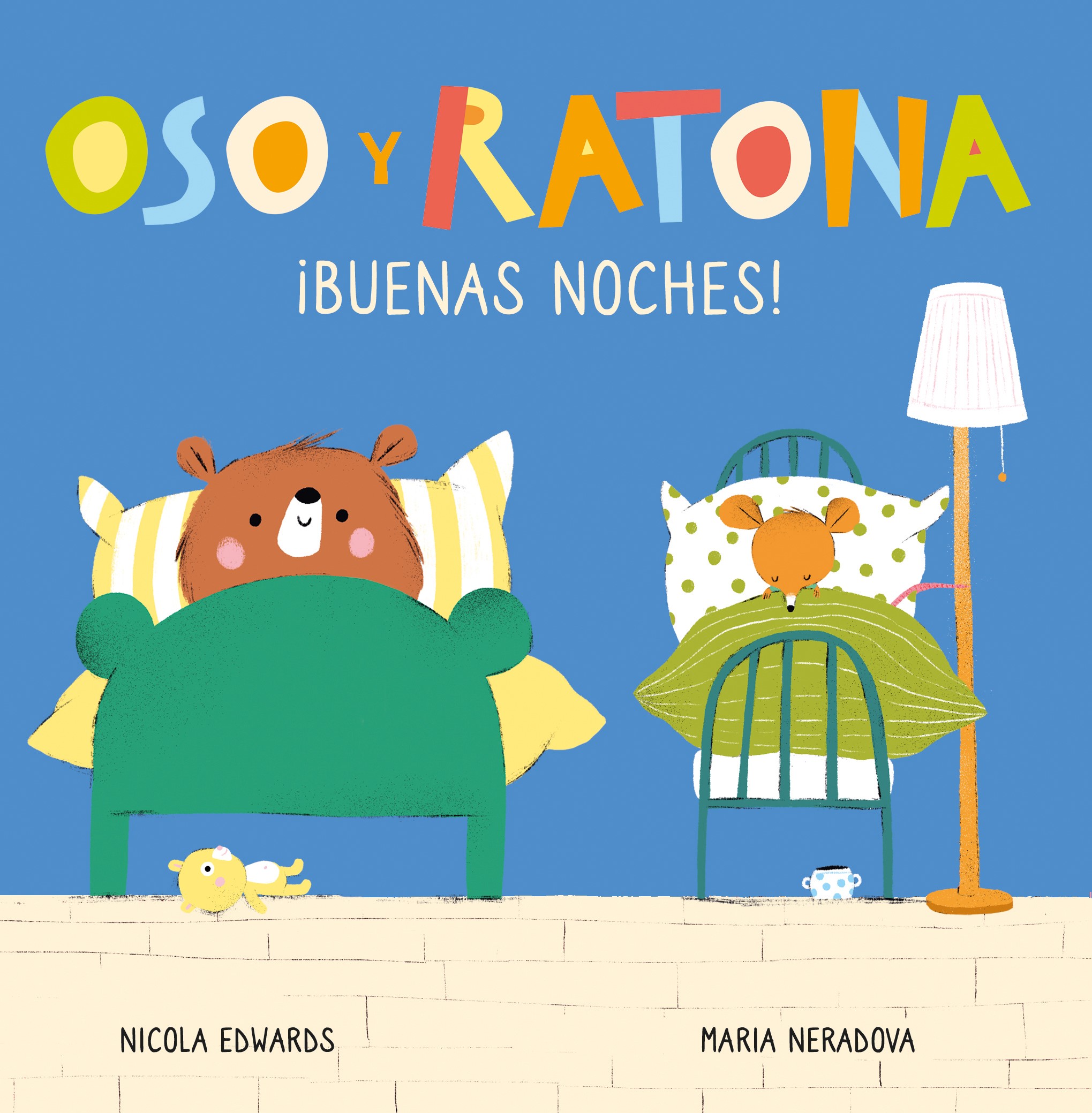 ¡Buenas noches! (Oso y Ratona. Pequeña manitas). Libro con pestañas