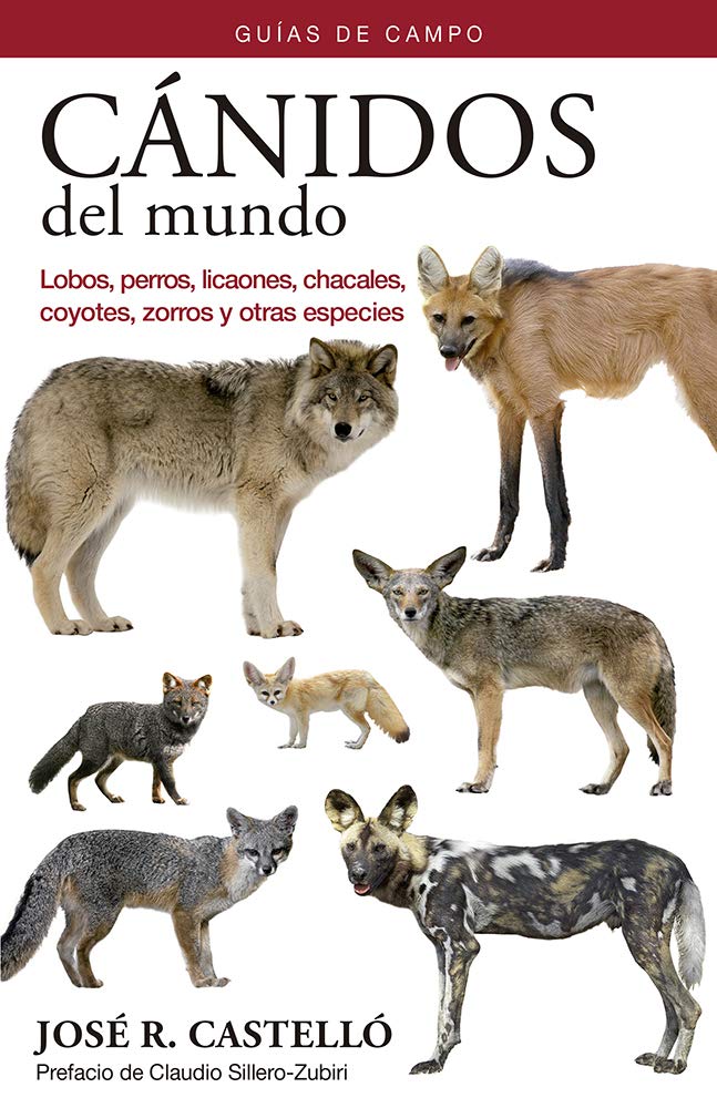 Cánidos del mundo. Lobos, perros, licaones, chacales, coyotes, zorros y otras especies. Guía de campo