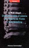 Diferencias entre el sistema de filosofía de Fichte y el de Schelling