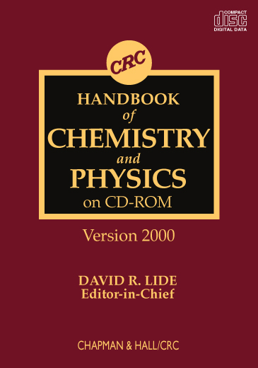 Handbook of Chemistry and Physics.2000. CD-ROM.