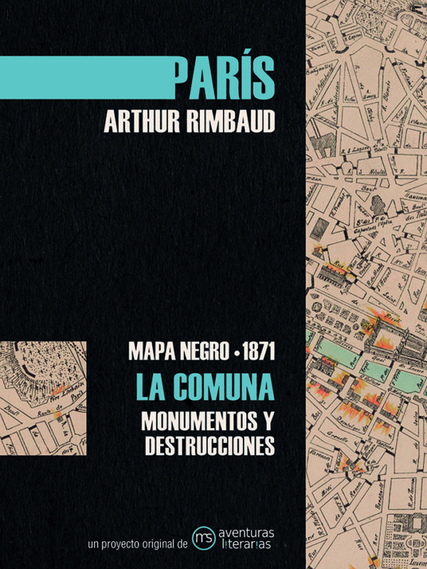 Mapa Negro de París (1871). La Comuna: monumentos y destrucciones