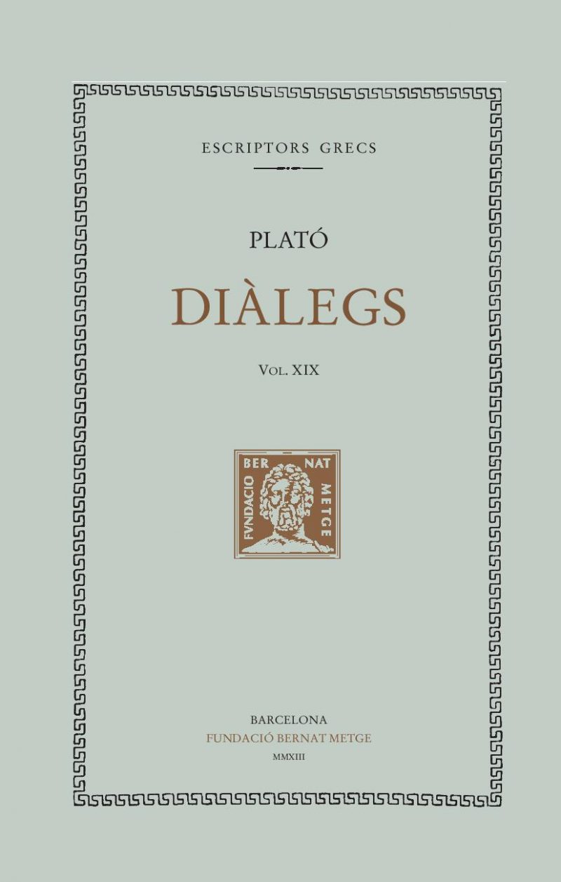 Diàlegs, vol. XIX: Les lleis (llibres I-III)